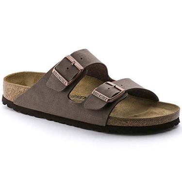 Imagem de Birkenstock Arizona Sandália para mulher e homem com banda dupla, Castanho, 45 EU