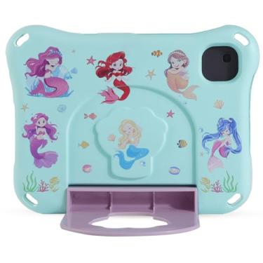 Imagem de Capa para tablet infantil compatível com TCL Tab 8 LE 9137W 8LE 2023 para crianças, meninas, sereia, leve, EVA, à prova de impacto, à prova de choque, capa durável com alça de suporte (MRY)