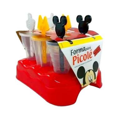 Imagem de Forma de Picolé do Mickey Kit com 6 Forminhas com Palito Especial - Pl
