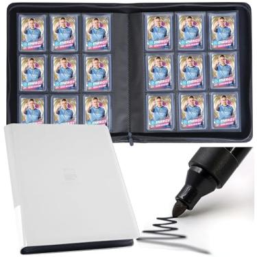 Imagem de Premium Top Loader Binder, Holds 288 Top Loaders,9-Pocket Toploader Binder with Sleeves for 3" x 4" Rigid Card,Binder for Top Loader for Trading Cards or Sports Cards - Classic White