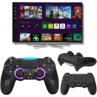 Imagem de Controle Sem Fio Bluetooth Joystick Compatível Com PS4 Slim Pro PC Gamer Playstation