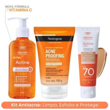 Imagem de Kit Sabonete Antiacne 140g + Esfoliante Acne Proofing Neutrogena + Pro