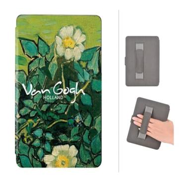 Imagem de Akacy Capa com padrão pintado com alça para Kindle paperwhite de 6 polegadas 11ª geração 2022/2024, capa traseira de borracha TPU de silicone flexível e fina e flexível cantos de borda reforçada (32)