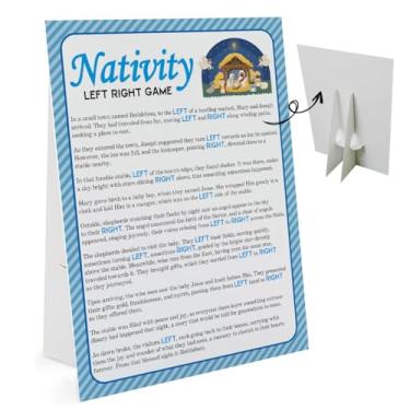 Imagem de GNATV Christmas Nativity Left Right Pass Gift Game, Christmas Decoration, Family Party Gift Exchange Game - SJLR01
