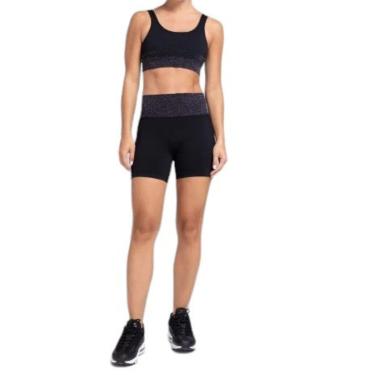 Imagem de Conjunto Feminino de Short Fitness e Top Seamless em Poliamida Enfim-Feminino