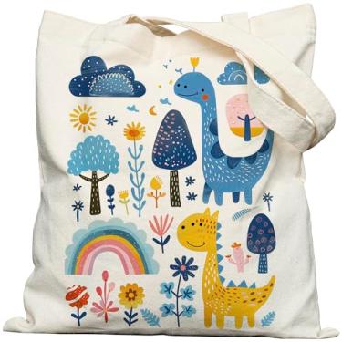 Imagem de bafayago Sacola estética para mulheres | Bolsa de lona dupla face | Fecho de pressão e bolso interno com zíper (B046)