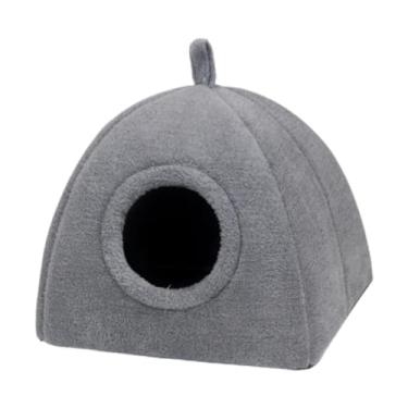 Imagem de Fxzqgnh Cama para Gato, Casinha para Gato, Almofada Quente, Artigos para Animais de Estimação, Cama Macia, Tapete para Filhotes, Coelhos, Cachorros E Pequenos, Cinza