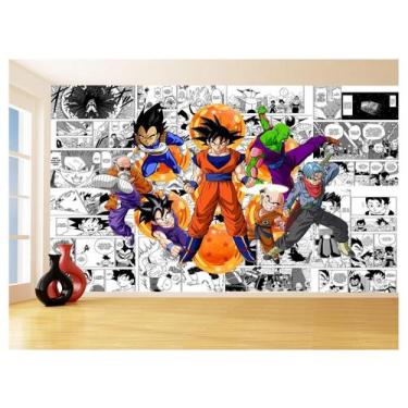 Imagem de Papel De Parede Dragon Ball Goku Vegeta Anime 3,5M Dbz202 - Você Decor