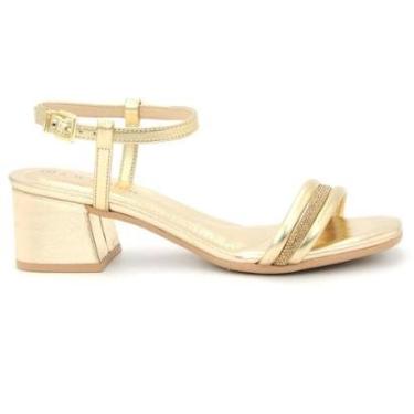 Imagem de Sandalia Ramarim 2430203 Elastico Salto Grosso Feminino-Feminino