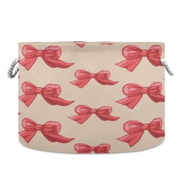 Imagem de SEHANY Cesta de armazenamento redonda grande com alça de corda, cesto de roupa suja de lona para armazenamento de cobertores, cesta de armazenamento infantil para quarto de banho, decoração de