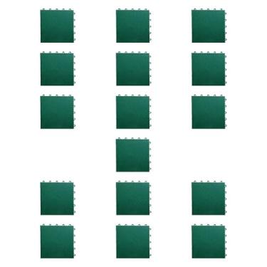 Imagem de menolana 16x telhas de piso interligadas esteiras de ginástica acessórios equipamentos quebra-cabeça esteiras de exercício para ginásio ao ar livre, Verde