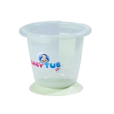 Imagem de Banheira Infantil Babytub Tradicional Anti Tombo de 0 a 6 Meses, Verde