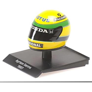 Imagem de Miniatura Capacete Fórmula 1 - Ayrton Senna - 1ª Vitória GP Mônaco (19