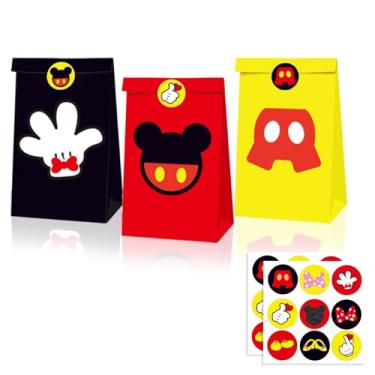 Imagem de JAMNSY 24 peças, caixa de presente de rato de desenho animado, lindas caixas de doces de festa com alças, para meninos e meninas, presentes de festa de aniversário e suprimentos de decoração - 3