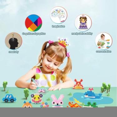 Imagem de Generic 5200pcs Conjunto de Contas de Spray de água Contas Pegajosas Ecológicas para Crianças, Brinquedos Artesanais 3D Multifuncionais, Bola de Spray de água Sem BPA para Melhoria de Habilidades Motoras Finas (Colorido)