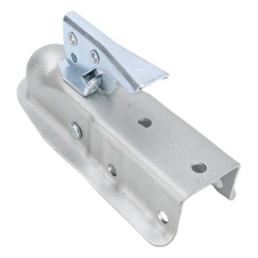 Imagem de AYNEFY Acoplador de Reboque Reto, Aço Com Corrente de Trava de Segurança, Capacidade de Carga de 2.000 Lb, Perfeito para Barco de Caminhão Rv Com Bola de Engate de 1-7/8