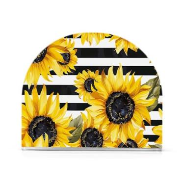 Imagem de Porta-guardanapos de girassol listrado para mesas, porta-guardanapos de Halloween para cozinha, porta-guardanapos de mesa, porta-guardanapos de coquetel, porta-guardanapos de papel288