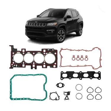 Imagem de Jogo Junta Cabeçote Aço compatível com Compass 2.0 16v Flex 2016 Dohc