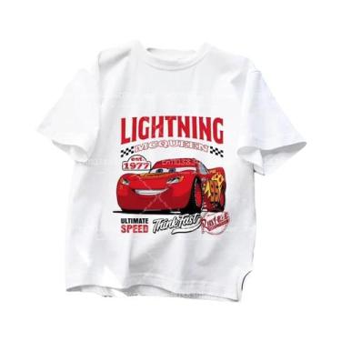 Imagem de Camiseta Infantil Disney Pixar Lightning McQueen, Manga Curta, Carro D