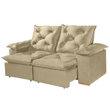 Imagem de Sofá Porto Madero 3 Lugares Retrátil e Reclinável 200cm Tecido Veludo 