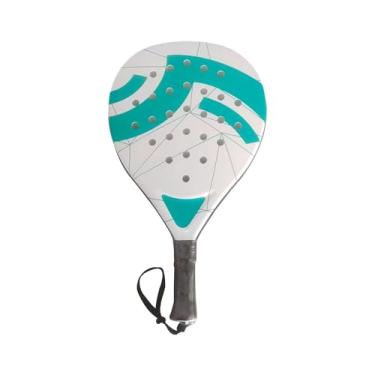 Imagem de Generic Raquete de Padel Profissional para Treinamento, para Esportes ao Ar Livre, Raquetes Leves para Tênis de Praia, Verde Branco