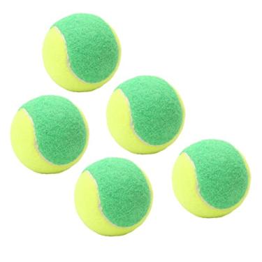 Imagem de KIMISS 5 PeçAs de Bolas de Tênis Elásticas de Borracha de 6 Cm para Treinamento, Squash, Alívio de Estresse e Jogos de Sinuca - Bolas de Squash Não Tóxicas e Saltitantes para Todas As Idades (Verde)