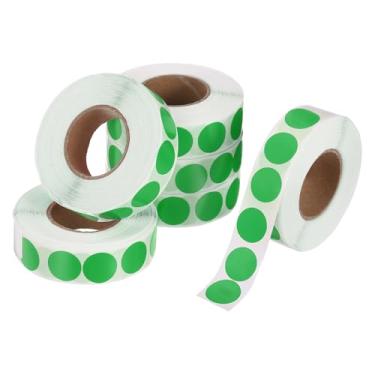 Imagem de PATIKIL 6000 peças de adesivos coloridos de 6 rolos, adesivos circulares de 1,3 cm, etiqueta de codificação de etiqueta de preço para escritório, negócios, quintal, venda de garagem, decoração de casa