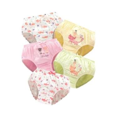 Imagem de Calcinhas De Algodão Hello Kitty Para Meninas, Pacote Com 5, Respiráve