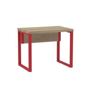 Imagem de Mesa Escritório 900x600x750mm M900pe40tub Noce Naturalle-vermelho