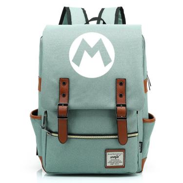 Imagem de Mochila Anime School Marios Oxford em tecido 27x12.5x38cm