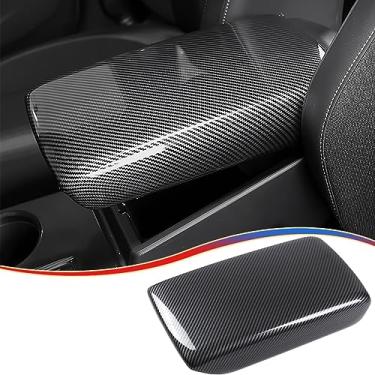 Imagem de MUXEE 11ª geração Civic Center Console apoio de braço caixa painel acabamento para Honda Civic 2022 2023 2024 2025 2026 - ABS Carbon Fiber Sport Interior Accessories