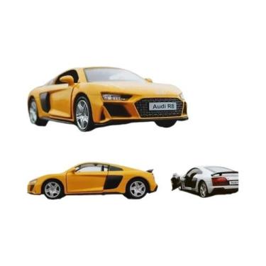 Imagem de Modelo De Carro Diecast Noire Audi R8 V10 Coupe Escala 1:36 Miniatura 