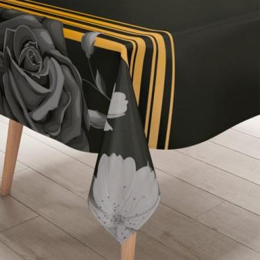 Imagem de Toalha de Mesa Quadrada 4 Lugares Pontilhado e Corações (33)