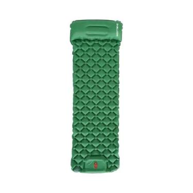 Imagem de Colchão Inflável Ultraleve para Camping com Bomba Embutida e Travessei