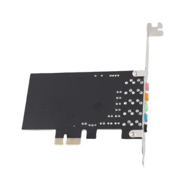 Imagem de Ymiko Adaptador de áudio PCIe 5.1 Canais, Placa de Som de 6 Canais Com Chipset CMI8738 e Acessórios de CD