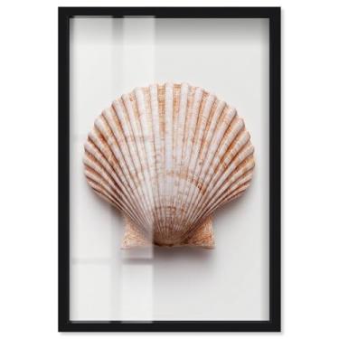 Imagem de Dune Crest Caress I Shadowbox Print Coastal Wall Art por Art Remedy, moldura preta, 28 x 40 cm