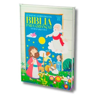Imagem de Bíblia Infantil Ilustrada: Letras Grandes Capa Almofadada