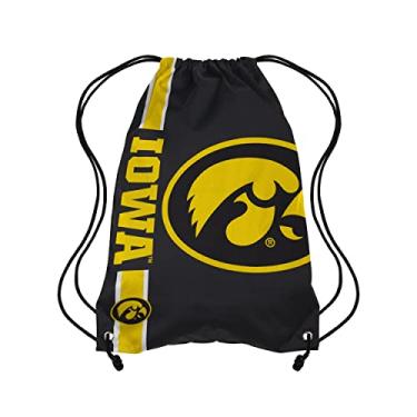 Imagem de Mochila de cordão com logotipo grande NCAA Iowa Hawkeyes