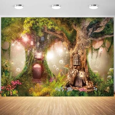 Imagem de 2,1 x 1,5 m cenário de primavera jardim encantado conto de fadas mundo grama país das maravilhas fotografia fundo meninas aniversário chá de bebê decorações de festa crianças suprimentos fotos estúdio