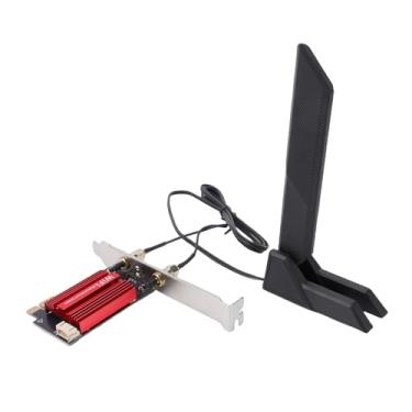 Imagem de Fabater Placa Wi-fi, Placa Wi-fi 7 Pcie, Bluetooth 5.4, 6g, 5g, 2.4g, Adaptador de Rede Sem Fio de Desktop de 3 Bandas Com Suporte de Antena para 11