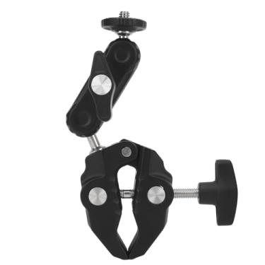 Imagem de Acouto Montagem de Braçadeira de Câmera, Cabeça de Bola Dupla, Antiderrapante, Suporte de Braçadeira de Múltiplos Furos Versátil para Haste Tablet Bicicleta Motocicleta, Suporte