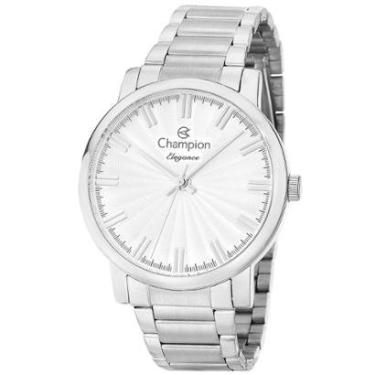 Imagem de Relógio masculino prata Champion 40mm CN26037Q-Masculino