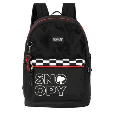 Imagem de Mochila Escolar Costas Snoopy Original MS49721 - Luxcel, preto