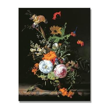 Imagem de Arte de parede em tela colorida para especiarias e colher de tempero | Decoração de cozinha vintage | Arte moderna para casa e sala de jantar. B107. Tela somente 70 x 90 cm - 27,6 x 35,4 pol