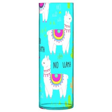 Imagem de CEBUGI Lindo vaso de flores Alpacas 10 x 30 cm, vaso cilíndrico para flores, vaso transparente inquebrável para decoração de casa de festa de casamento