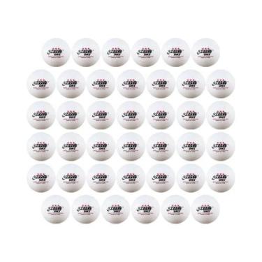 Imagem de Borracha De Tênis De Mesa ABS Branca Durável D40 Bolas De Ping Pong Pr