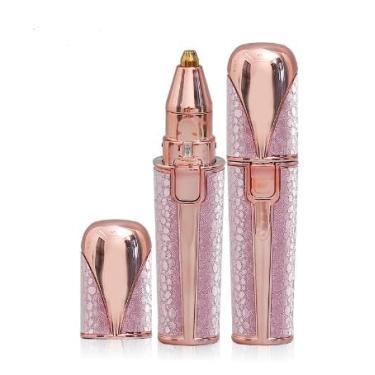 Imagem de Aparador de sobrancelha e facial 2 em 1 recarregável para remoção de pelos faciais e barbeador de sobrancelhas