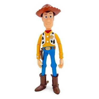 Imagem de Boneco Xerife Woody Toys Story Com Som Disney Fala 14 Frases