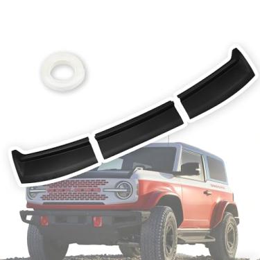 Imagem de RigidWire Defletor de capô compatível com Ford 2021-2025 Bronco protetor de capô de 4 portas e 2 portas à prova d'água Uvioresistant forma de três estágios Trail Armor texturizado preto protetor de