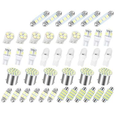 Imagem de Phefop 20 Peças Luzes Interiores do Carro, Plástico Super Brilhante Táxi Lâmpadas Led Interior do Carro Kit de Luz Cúpula para Caminhões Rv Barco Mapa Interno Licença (42PCS)